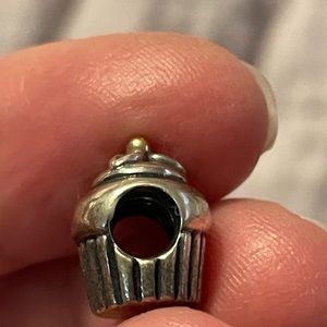 Pandora Sterling Silver Cupcake Charm